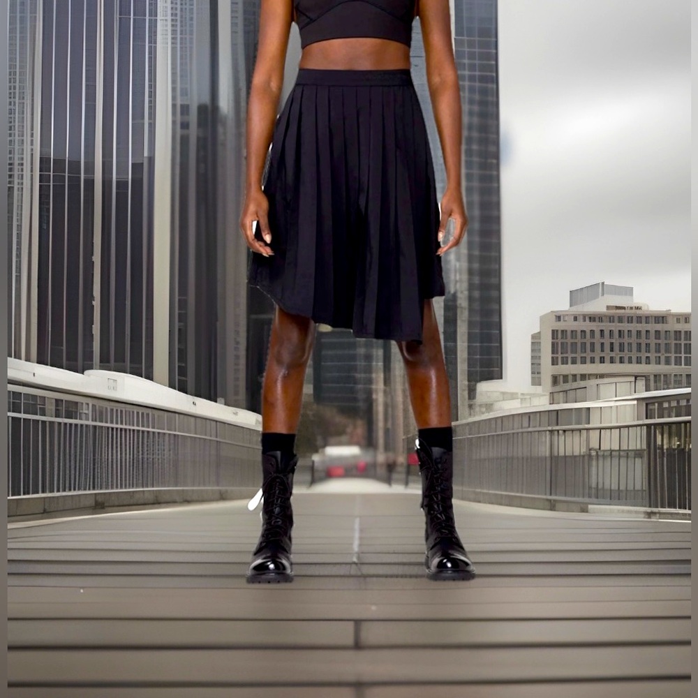 HONOR THE GIFT WOMEN PLEATED SKIRT ASYMMETRICAL SKATER SKIRT